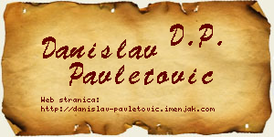 Danislav Pavletović vizit kartica